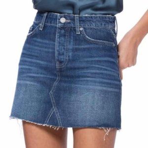 PAIGE Denim Raw Edge Jean Skirt Sz 6